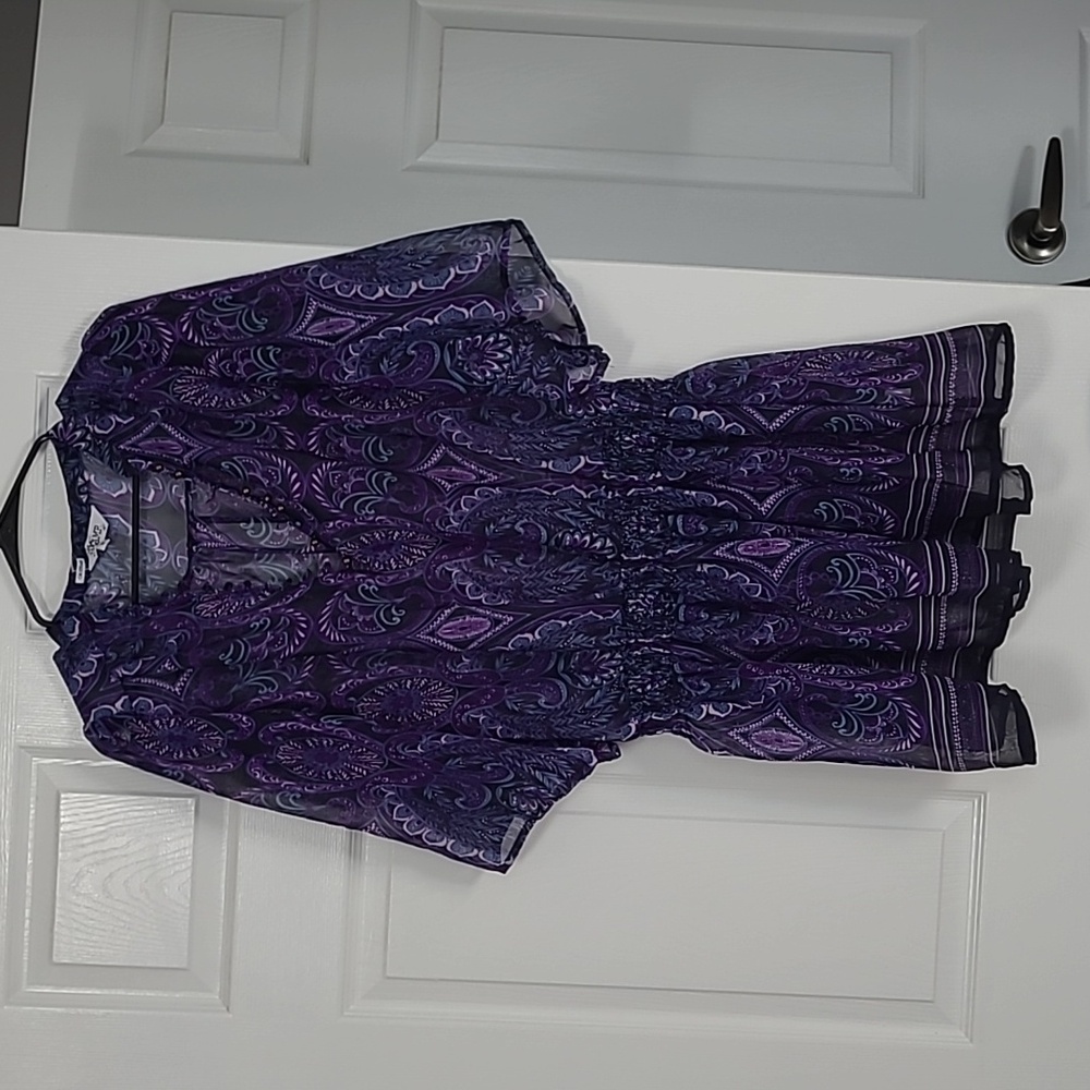 Tramp Purple Paisley Bathing Suit Cover